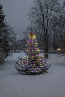 DEW DROP Julgransslinga 2m 160LED Flerfärgad/Grön IP44