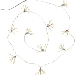 DEW DROP Ljusslinga Batteri 1,4m 120LED Varmvit/Silver