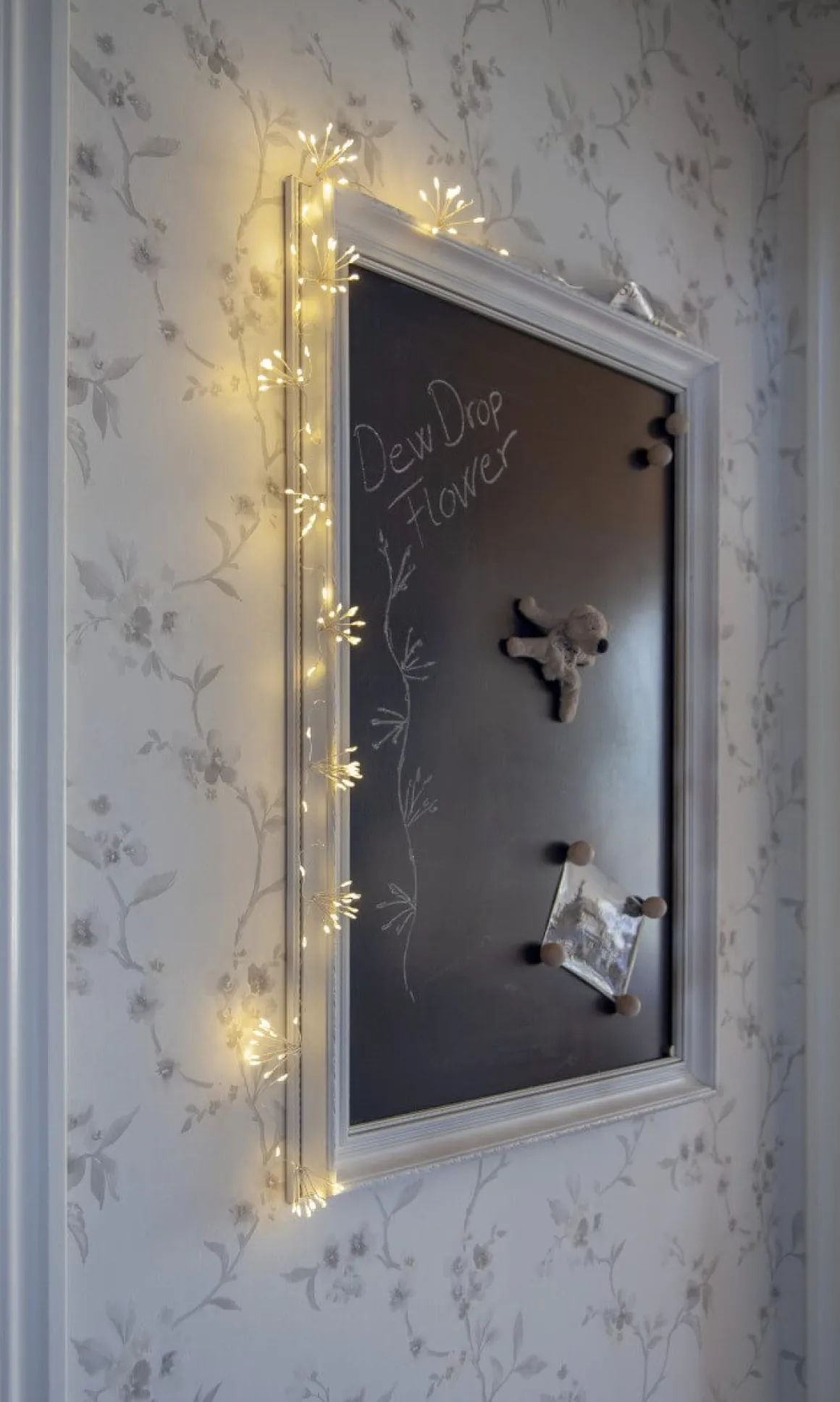 DEW DROP Ljusslinga Batteri 1,4m 120LED Varmvit/Silver