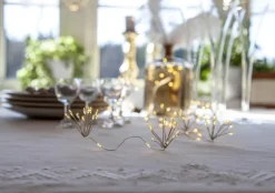 DEW DROP Ljusslinga Batteri 1,4m 120LED Varmvit/Silver