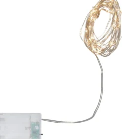 DEW DROP Ljusslinga Batteri 4m 40LED Varmvit/Silver