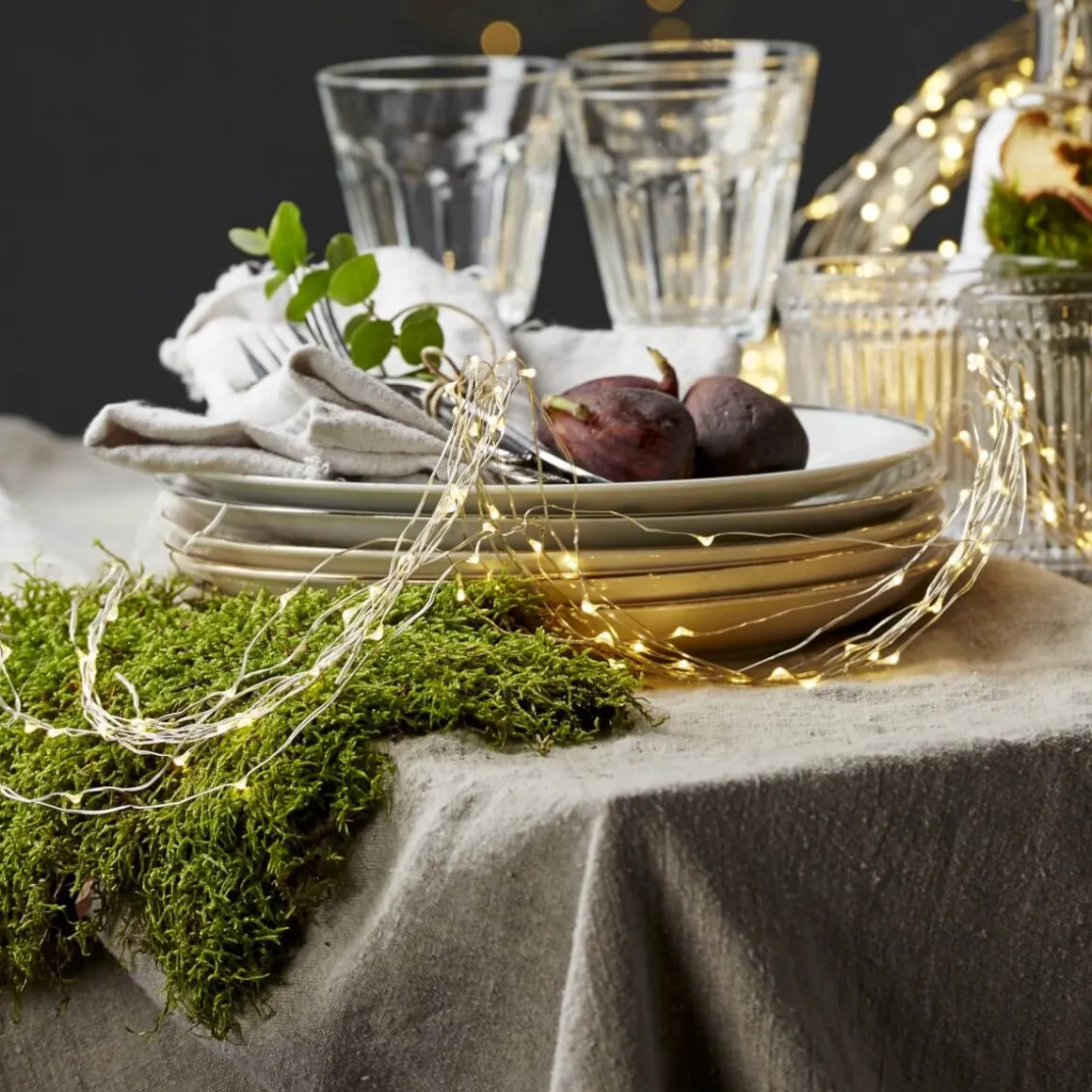 DEW DROP Ljusslinga 80cm 2700K Silver Dagljus