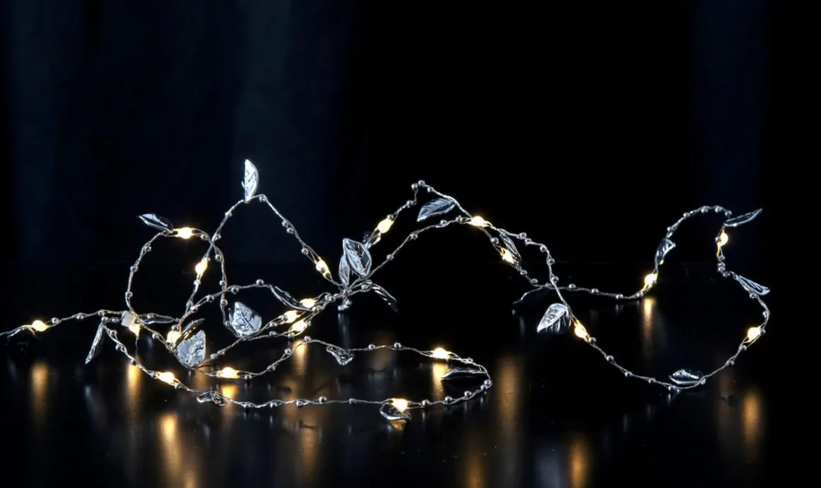 DEW DROP Ljusslinga 200cm 20LED Silver