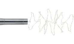 DEW DROP Ljusslinga 40L 2m Silver Varmvit