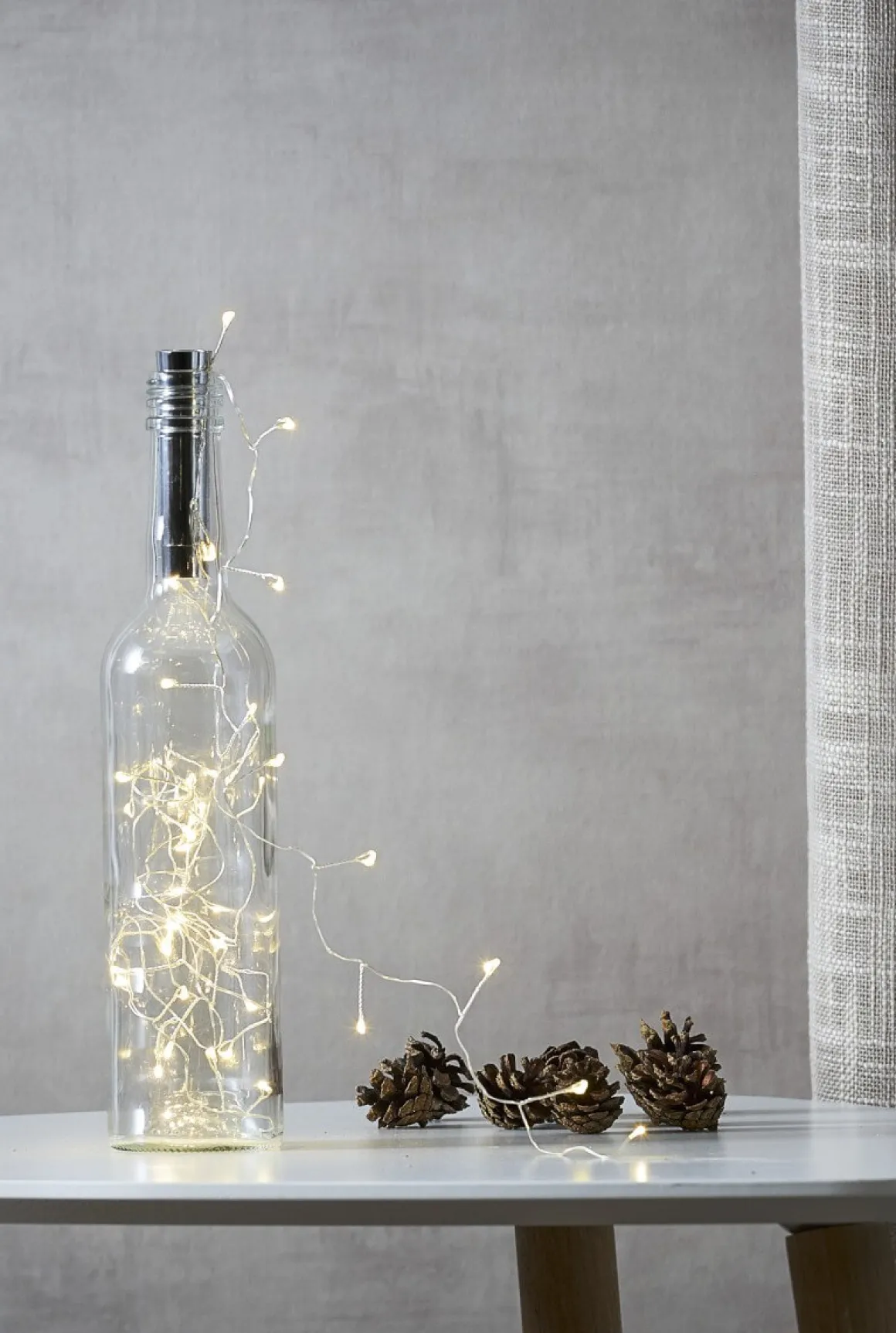 DEW DROP Ljusslinga 40L 2m Silver Varmvit