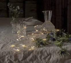 DEW DROP Ljusslinga 1,4m 125LED Daylight/Silver