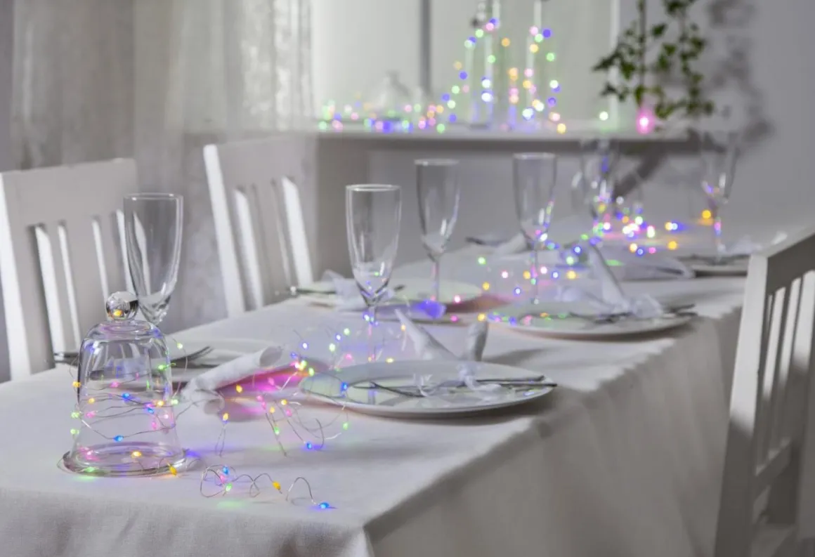 DEW DROP Ljusslinga 10m 100LED RGB/Silver