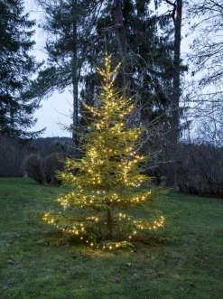 DEW DROP MICRO Ljusslinga 15m 200LED Varmvit/Grön