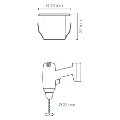 Dexter Decklight 5-Pack 4 cm 12V IP67