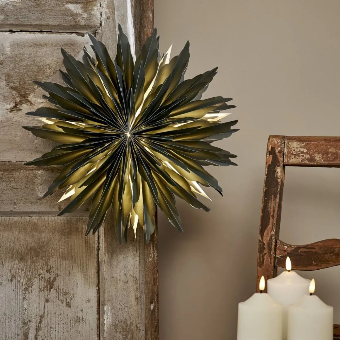 DIS Pappersstjärna 40cm Grön