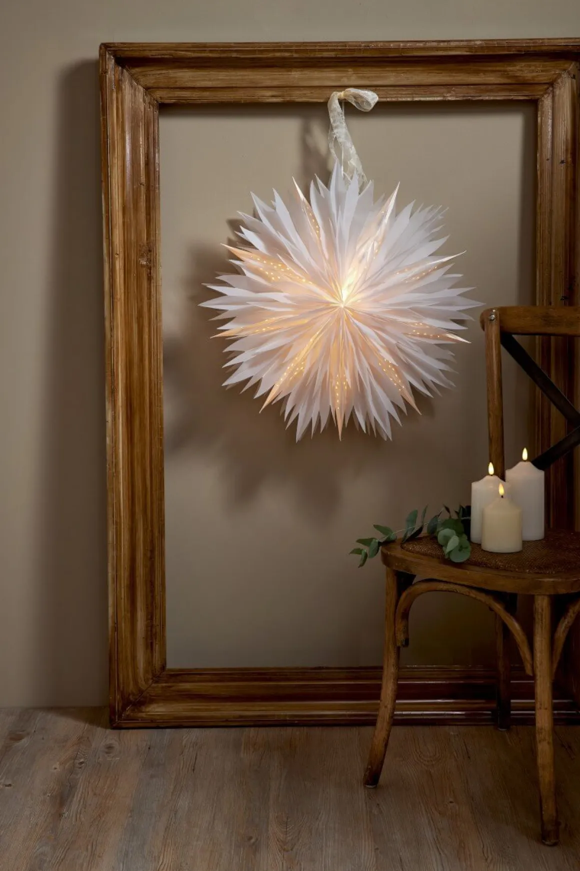 DIS Pappersstjärna 60cm Vit