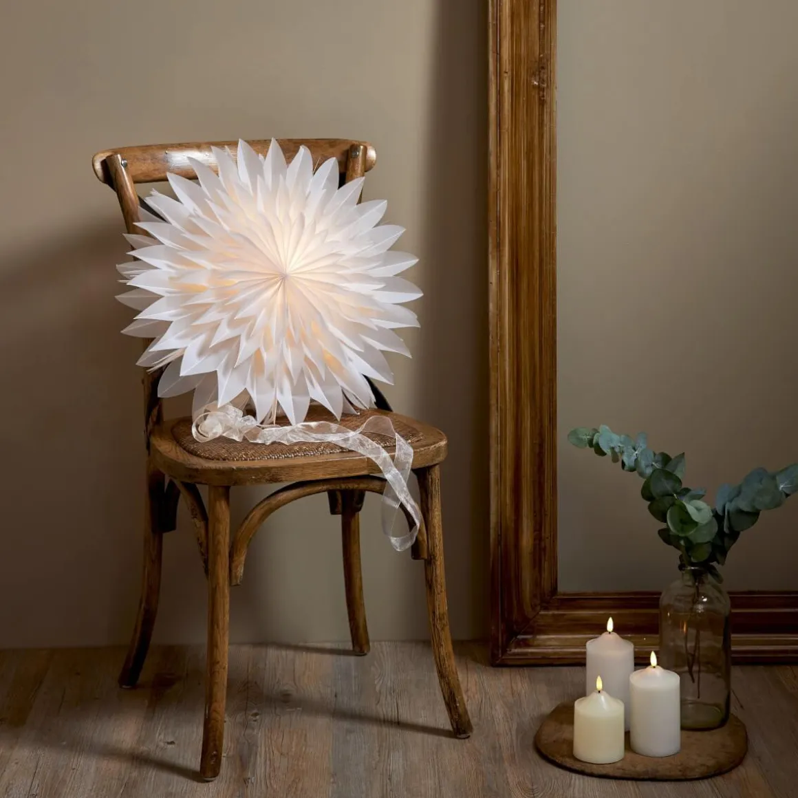 DIS Pappersstjärna 50cm Vit