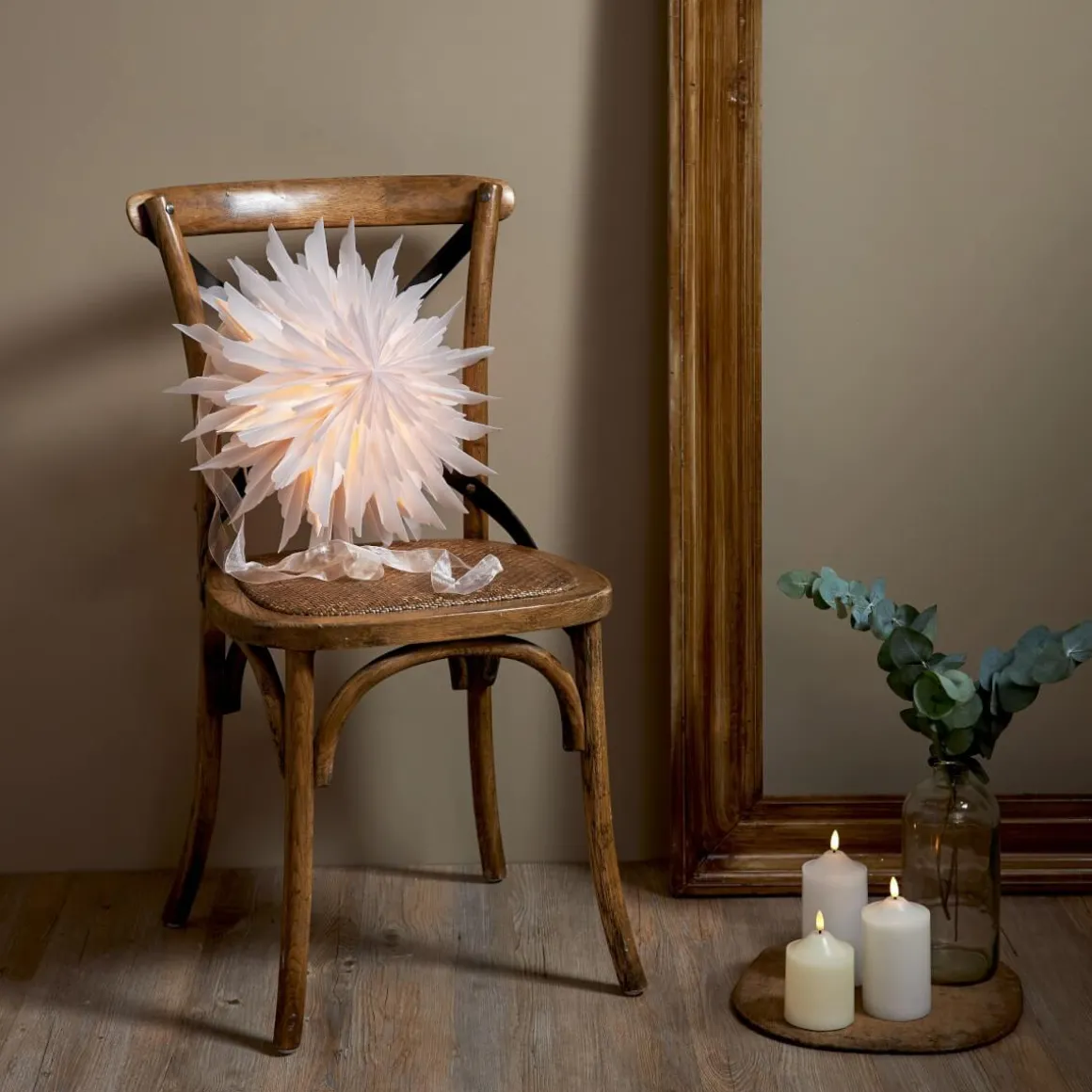 DIS Pappersstjärna 40cm Vit