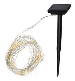 DROP DROP Solcells-ljusslinga 19,9m Silver IP44