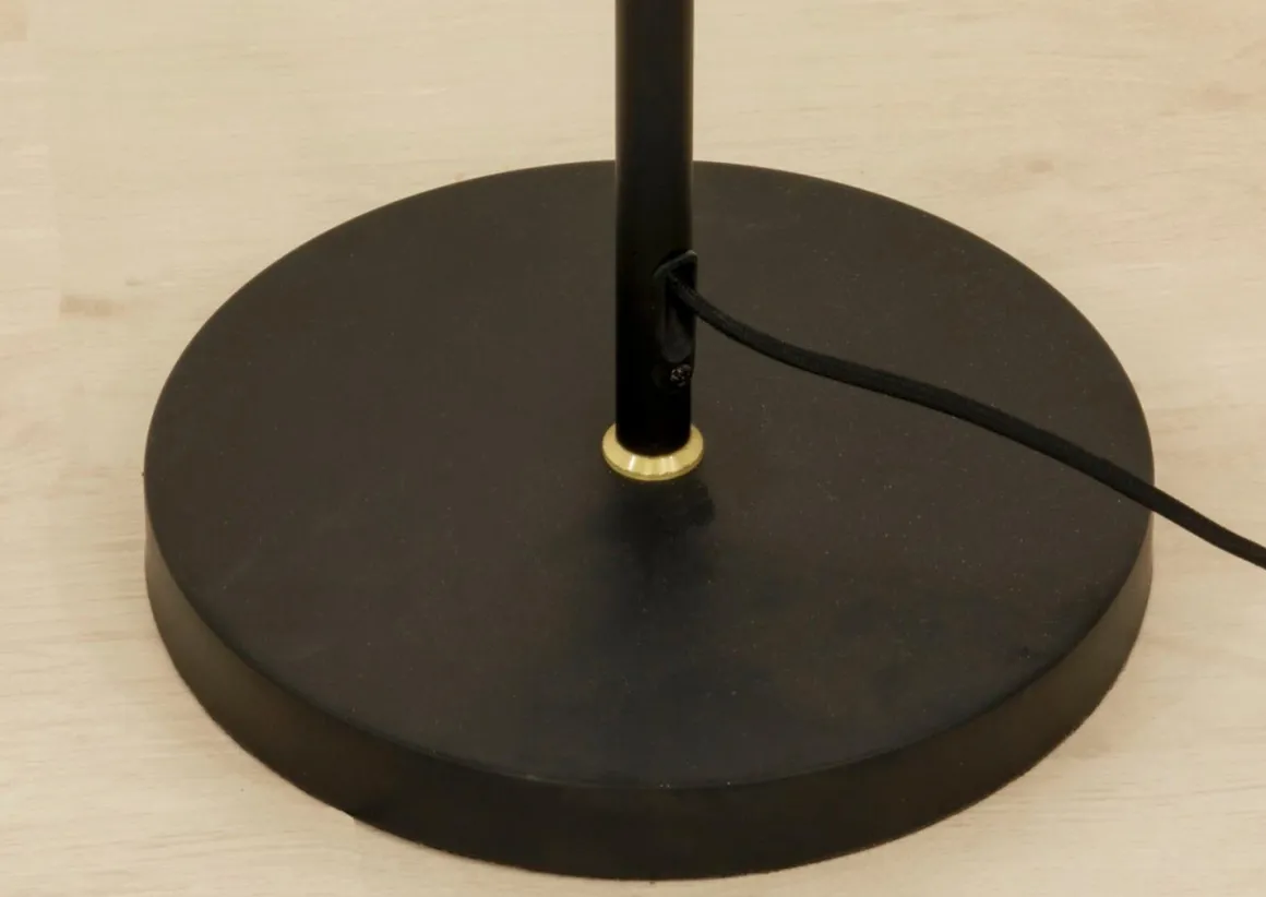 DUBLIN Golvlampa 140cm Svart/Matt Mässing