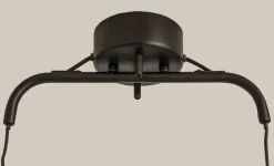 DUBLIN Taklampa 3:a 76cm Svart/Matt Mässing