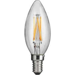 E14 CLASSIC Kronljus Klar 4W 2700K 400lm LED-Lampa