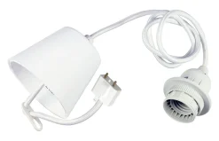 E27 DCL Takupphänge Tygkabel 110cm Vit IP20