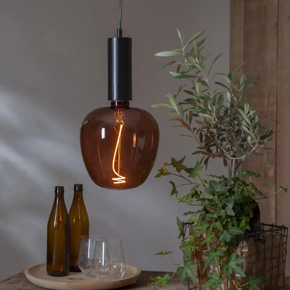 E27 Decoled Brun 2W 1800K 45lm LED-Lampa