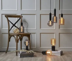 E27 Decoled New Generation Classic Svart 1W 2000K 50lm LED-Lampa