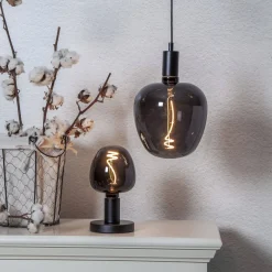 E27 Decoled 2W 2200K 40lm Svart LED-Lampa