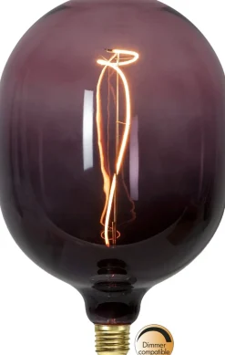 E27 DesignGlob 17,5cm Dimbar 4W 1600K 70lm Rosa LED-Lampa