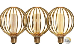 E27 DesignGlob12 Metall 4.3W 1800K 180lm LED-Lampa