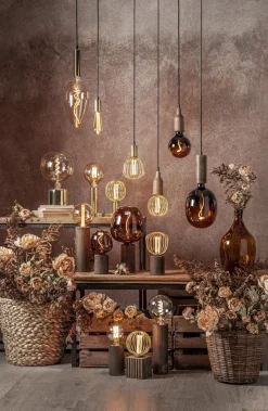 E27 DesignGlob12 Metall 4.3W 1800K 180lm LED-Lampa