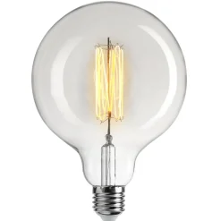 E27 Edison Led Glob 125 Klar 2W Dimbar