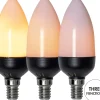 E14 Flame Lamp Sensor Kronljus 2W 1600K 36lm LED-Lampa