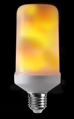 E27 FLAME LIGHT Tubural 1,8W 1500K 60lm LED-Lampa