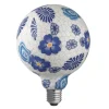 E27 FLOWER BLUE Glob125 Dimbar 6W 2200K 180lm LED-Lampa