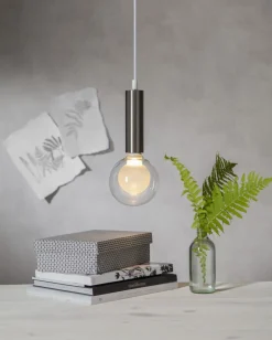 E27 GLANS Sladdställ 3,5m Borstat stål