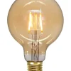 E27 Glob95 Amber 0.75W 2000K 80lm LED-Lampa