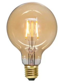 E27 Glob95 Amber 0.75W 2000K 80lm LED-Lampa