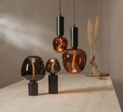 E27 Glob125 Decoled Brun 2W 1800K 45lm LED-Lampa