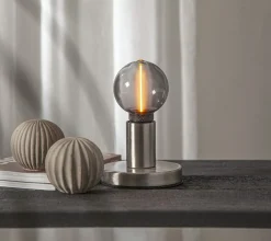 E27 Glob80 DecoLed 3-Steg Dimbar Minne 2W 1800K 100lm Smoke