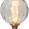 E27 Glob125 Decoled 1W 2000K 50lm Krackelerad LED-Lampa