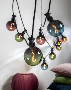 E27 Glob125 Dimbar ColourMix Grön 4W 1800K 65lm LED-Lampa