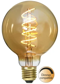 E27 Glob95 Dimbar Decoled Amber 3.2W 2000K 150lm LED-Lampa