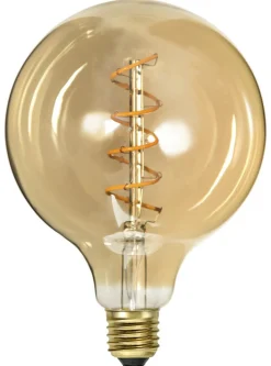 E27 Glob125 Dimbar Spiral Amber 3.2W 2100K 180lm LED-Lampa