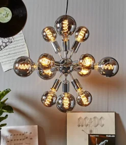 E27 Glob125 Dimbar Spiral Rökfärgad 2W 2100K 40lm LED-Lampa