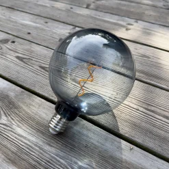 E27 Glob120 Lågvolt 12V 0,3Watt Smoke 30lm Klar LED-Lampa