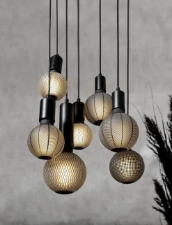 E27 Glob125 Mönster Dimbar 4W 2700K 100lm LED-Lampa