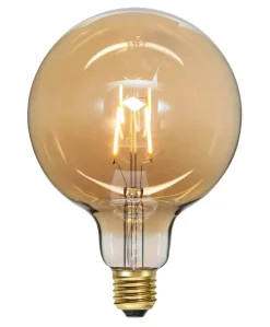 E27 Glob125 Plain Amber 0.75W 2000K 80lm LED-Lampa