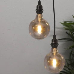 E27 Glob125 Plain Amber 0.75W 2000K 80lm LED-Lampa