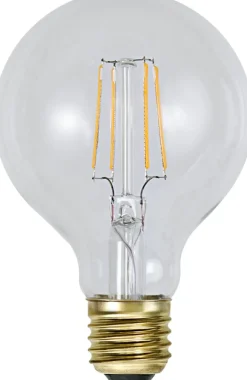 E27 Glob80 SoftGlow Dimbar 1.6W 2100K 140lm Klar LED-Lampa