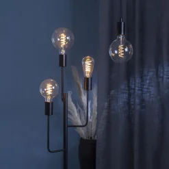 E27 Glob125 3-steg Dimbar Minne 4W 2100K 270lm Klar LED-Lampa