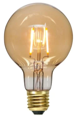 E27 Glob80 0.75W 2000K 80lm Amber LED-Lampa