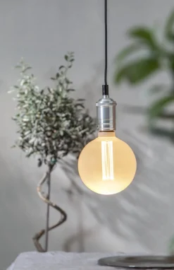 E27 Glob125 1W 2000K 50lm Opal/vit LED-Lampa